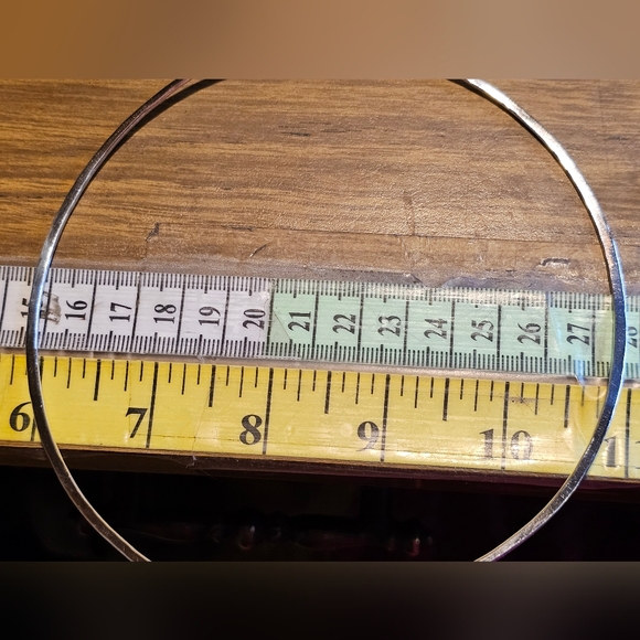 James Avery Sterling Hammered Hook On Choker - Picture 4 of 6